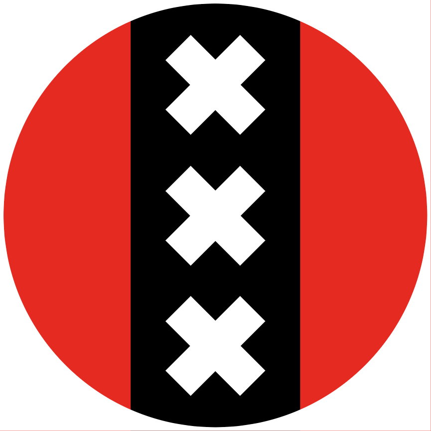 Vlag van Amsterdam op slipmat