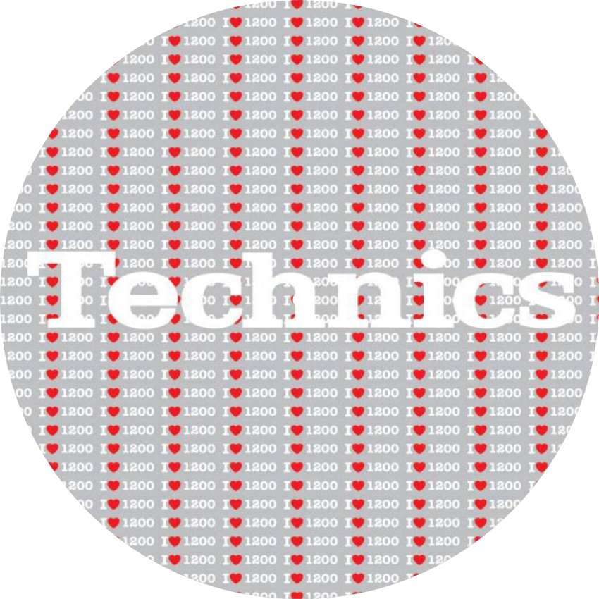 Technics '1200 Love' slipmat