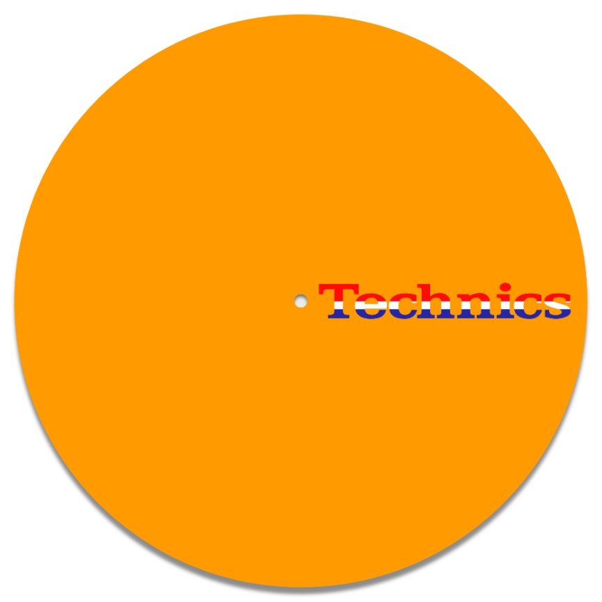 Technics <3 Oranje slipmat (12")