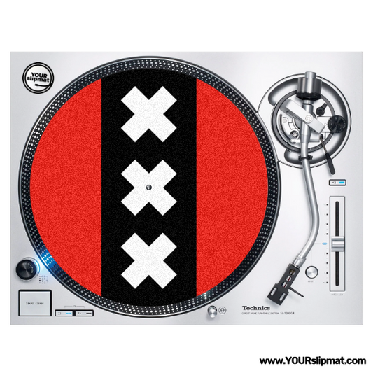Vlag van Amsterdam op slipmat