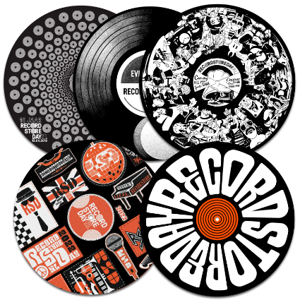 5x RSD slipmatten-pakket - Álle slipmatten van RSD 2019 tm 2023